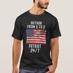 Author Patrio Patriotic 4th Of July Usa Flag T-Shirt