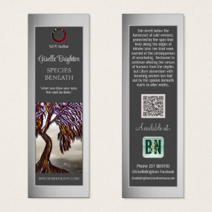  Author Promotional Material Grey Bookmarks
