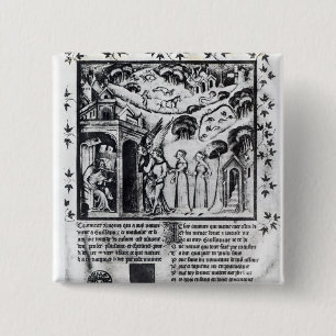author receiving Love who brings Sweet Thoughts, 15 Cm Square Badge