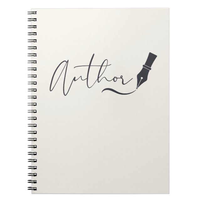 Author Script Notebook – Minimalist Writer Journal (Front)