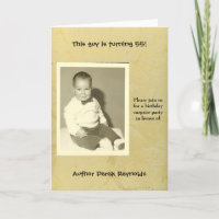 Author Surprise Birthday Party Invitation
