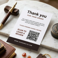 Author Thank You Insert Card Book Review Request