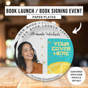 Author Writer Book Launch Party  Paper Plate