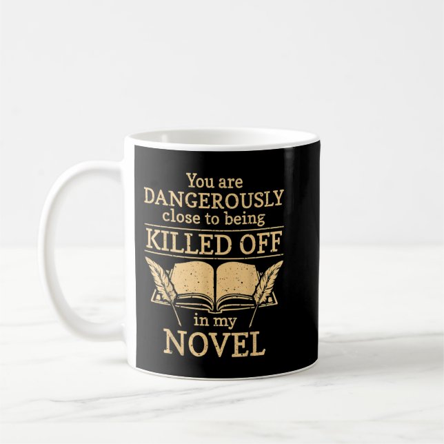 Author Writer Novelist T-Shirt Coffee Mug (Left)
