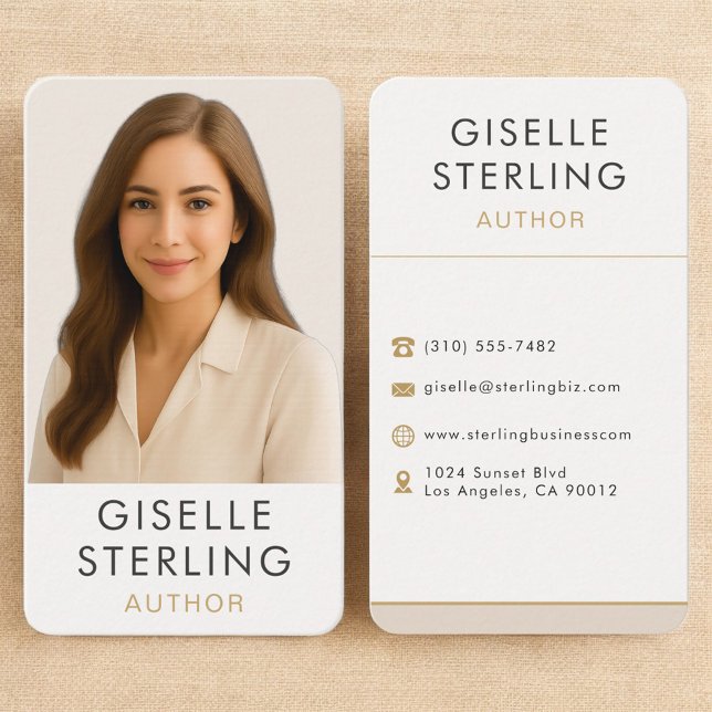 Author Writer Professional Business Card (Creator Uploaded)