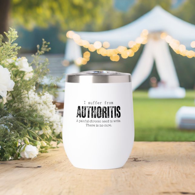 Author Writing Disease Authoritis Fun Gift Idea (Wedding (Rotated))