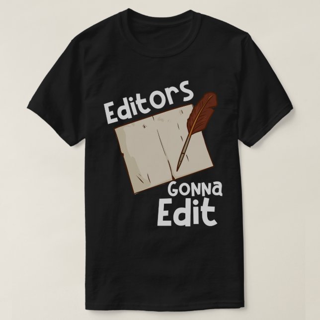 Author Writing Writers Writing Teacher T-Shirt (Design Front)
