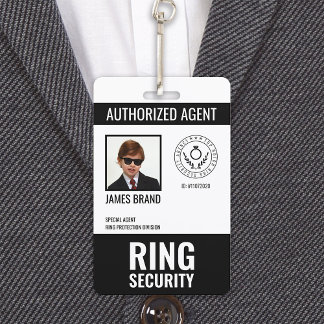 Authorised Agent Ring Bearer Security Badge ID Badge