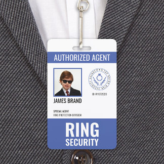 Authorised Agent Ring Bearer Security ID Badge
