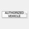 Authorised Vehicle