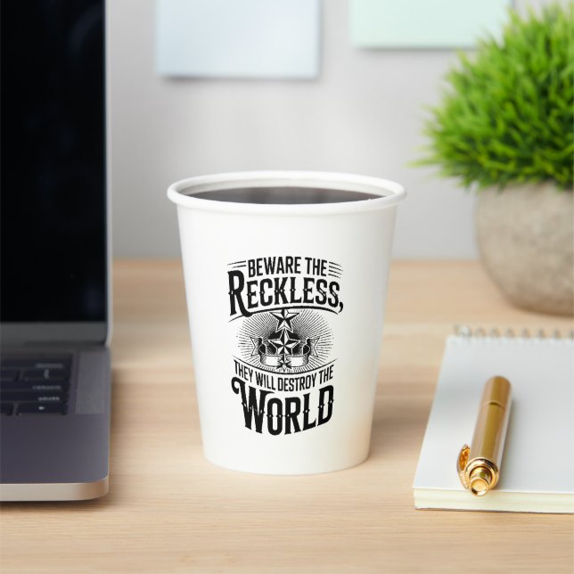 Authoritarian Surge Paper Cups (Insitu)