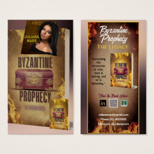 Author's Book Cover Promotional Material Bookmark