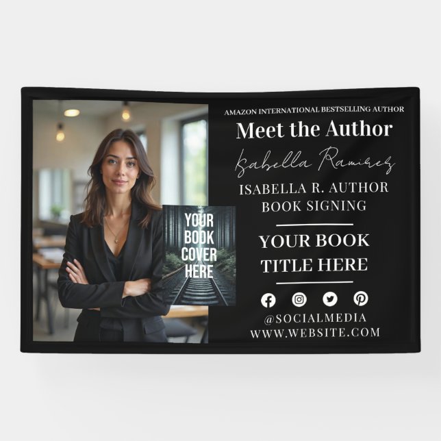 Author's Book Signing & Launch Event Promotion Banner (Horizontal)
