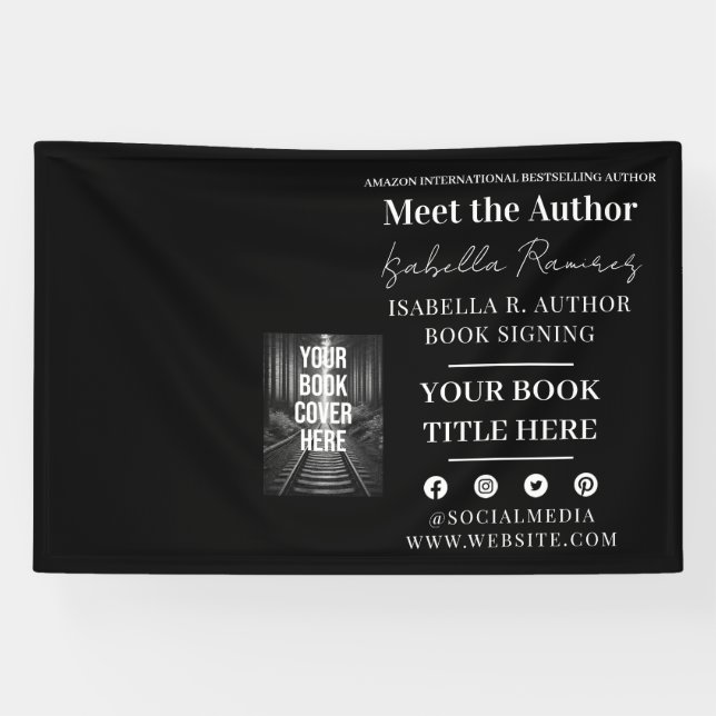 Author's Book Signing & Launch Event Promotion Banner (Horizontal)
