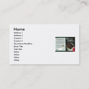 Author's choice business card