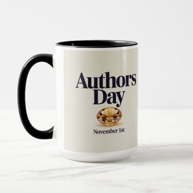 Authors Day Citrine Combo Mug (Left)