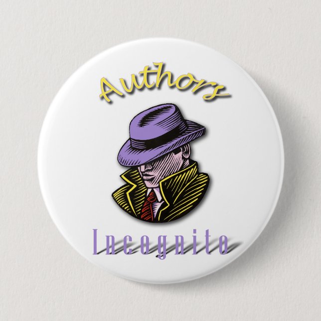 Authors Incognito Round Button (Front)