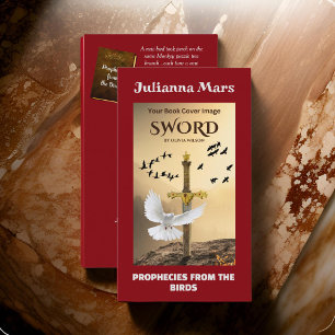  Author's Promotional Material Burgundy Business Card