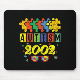 Autism 2002 22nd Birthday Sunflower Autism Awarene Mouse Pad