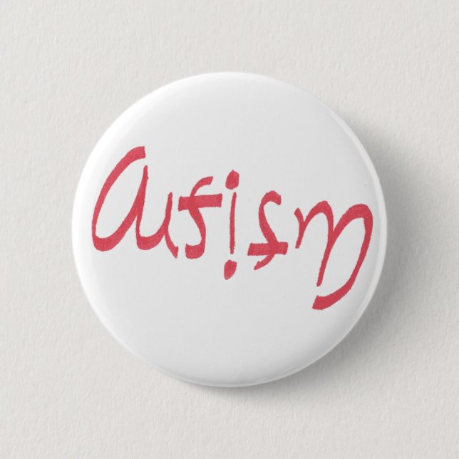Autism 6 Cm Round Badge (Front)