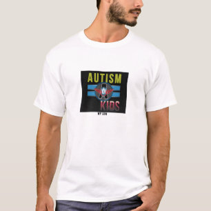 'Autism A Kids' Mens Basic T-Shirt, White* T-Shirt