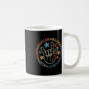 Autism Accept Adapt Advocate Inclusion Autism Awar Coffee Mug