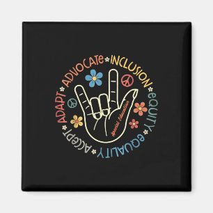 Autism Accept Adapt Advocate Inclusion Autism Awar Magnet