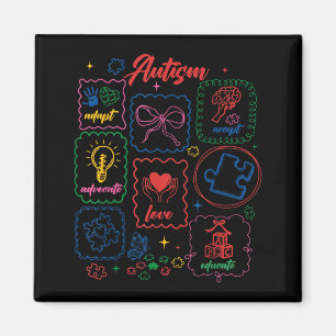 Autism Accept Adapt Advocate Love Educate Autism Magnet