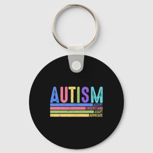 Autism Accept Understand Adapt Advocate Special Ed Key Ring