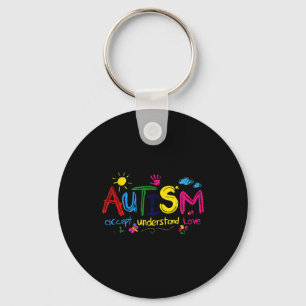 Autism Accept Understand Love Autism Awareness Key Ring