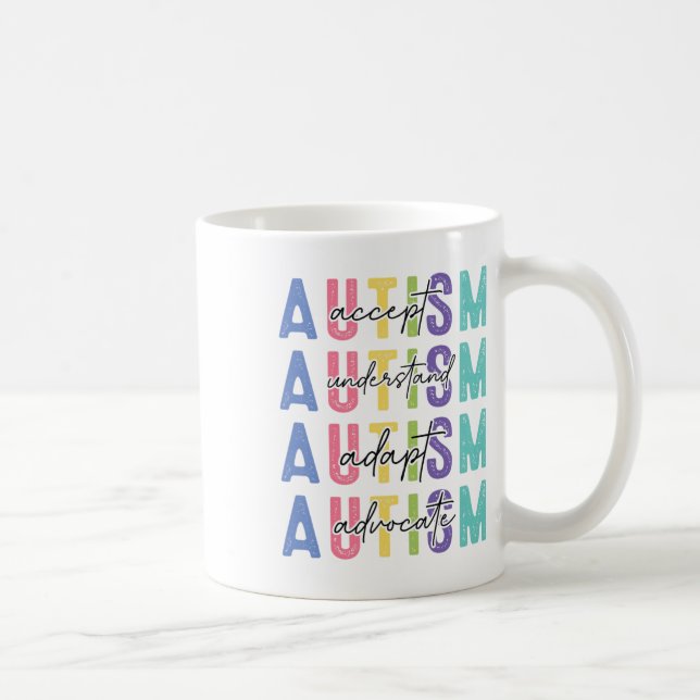 Autism Accept Understand Love  Coffee Mug (Right)