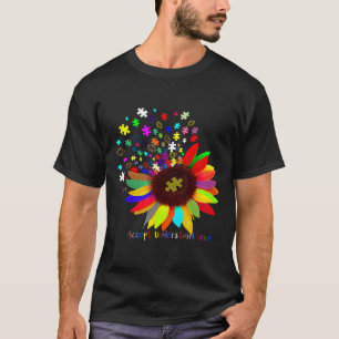 Autism-Accept Understand Love Pieces Puzzles Autis T-Shirt