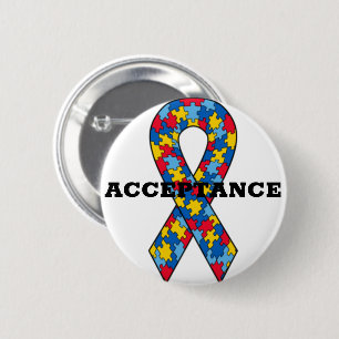 Autism Acceptance 6 Cm Round Badge