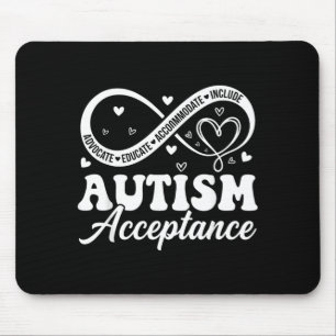 Autism Acceptance Awareness Infinite Women Men Mouse Pad
