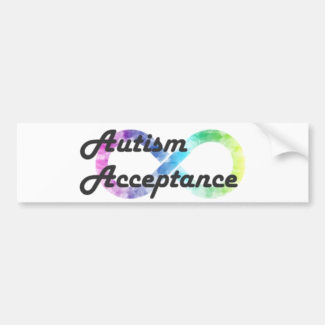 Autism Acceptance Bumper Sticker (Front)