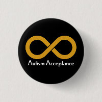 Autism Acceptance gold infinity