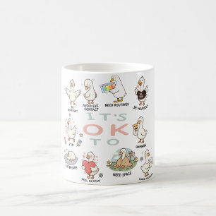 Autism Acceptance Goose It’s OK To Be Different Coffee Mug