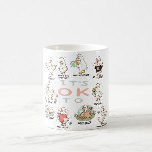 Autism Acceptance Goose It’s OK To Be Different Coffee Mug