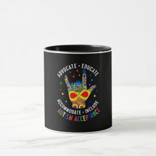 Autism Acceptance ILY Hand Sign – Neurodiversity  Mug
