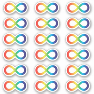 Autism Acceptance Rainbow Infinity Symbol Pack