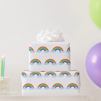 Autism Acceptance Rainbows Colourful Pattern Uniqu Wrapping Paper