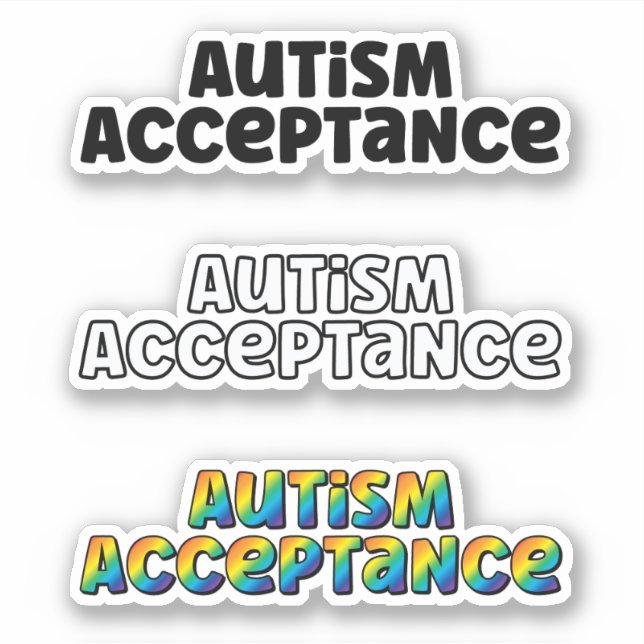 Autism Acceptance Sticker Sheet (Front)
