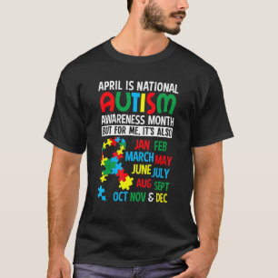 Autism Adhd Tee April Is National Autism Awarene