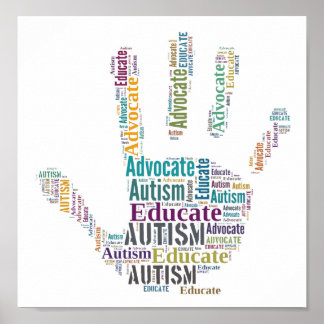Autism Advocate  and Educate Poster GoTeamKate
