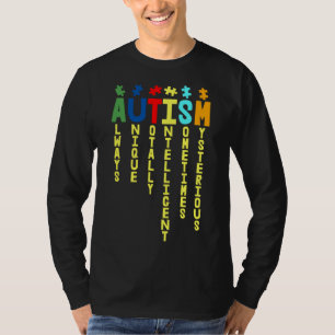 Autism Always Unique Totally Autism Awareness Day T-Shirt