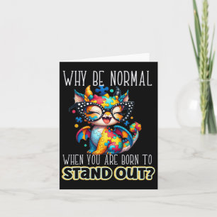 Autism And Neurodiversity Unique Stand Out Dragon Card