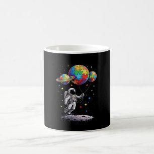 Autism Astronaut Balloon Autism Awareness Space Coffee Mug