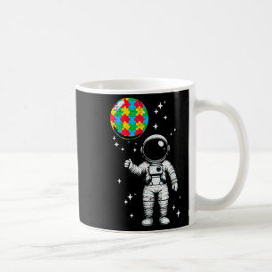 Autism astronaut puzzle balloon cute asd awareness coffee mug