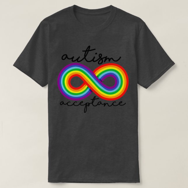 Autism Autism Awareness Autism Acceptance 2 T-Shirt (Design Front)