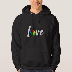 Autism-Autism Awareness Love Puzzle Heart Hoodie